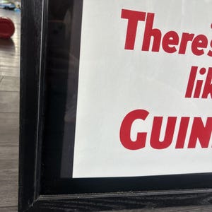 Vintage Guinness Beer Mirror Sign Framed Bar Wall Decor Man Cave Irish Pub Large image 10