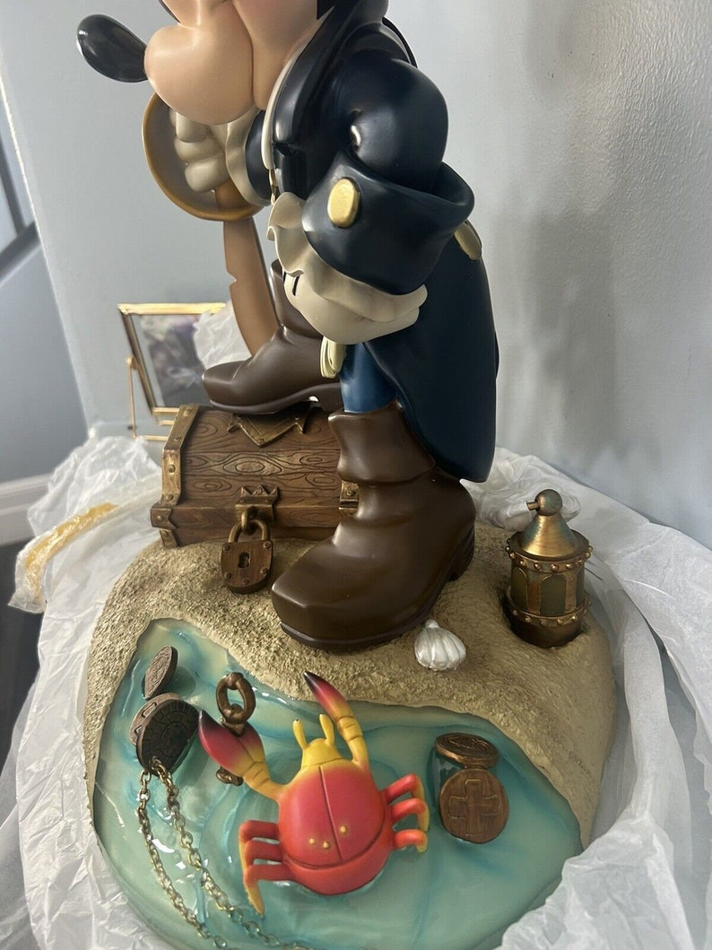ZELDZAAM Disney Mickey Mouse Pirates of Caribbean groot beeldje afbeelding 6