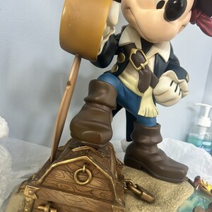 ZELDZAAM Disney Mickey Mouse Pirates of Caribbean groot beeldje afbeelding 4