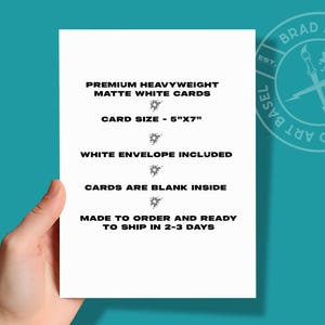 Funny Birthday Card | Being Friends with Me is the only Gift you need. Just Saying | Card for Best Friend | Blank Inside image 3