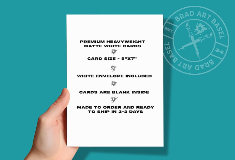 Funny Birthday Card | Being Friends with Me is the only Gift you need. Just Saying | Card for Best Friend | Blank Inside image 3