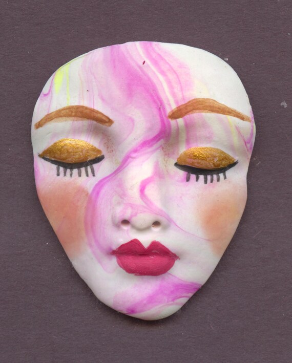 New Polymer Clay One of A Kind Detailed Swirled Abstract Clay