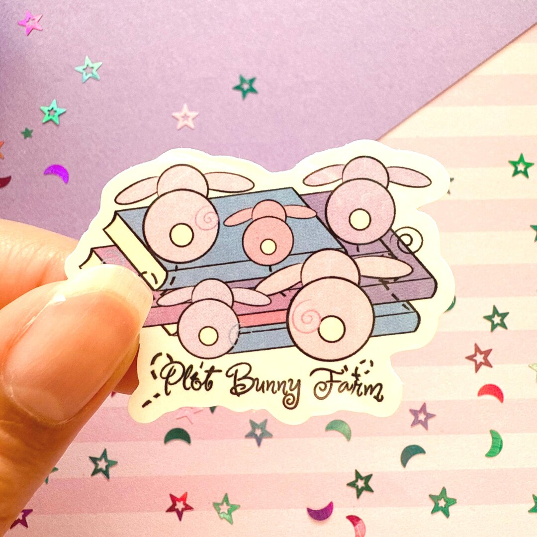Books Sticker, Plot Bunny Farm, Reader Sticker, Kindle Stickers ...