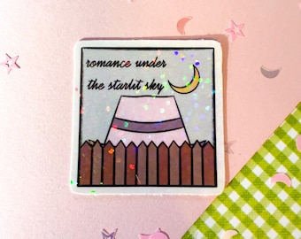 Reader Sticker | Cowboy Romance Sticker | Bookish Vinyl Sticker | Glitter Kindle Sticker | Laptop, Water bottle Sticker | Bookish Merch