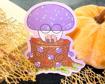 Bookworm Sticker, Reader Sticker, Bookish Stickers, e-reader, Kindle Sticker, Books Stickers, Bookish Merch, Reading Gift