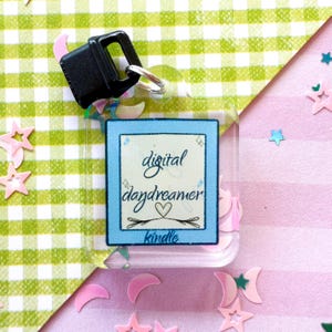 Kindle Charm, Digital Daydreamer, Bookish Charm, Phone Charm, USB-C Dust Plug, Bookish Gifts, Kindle Accessories