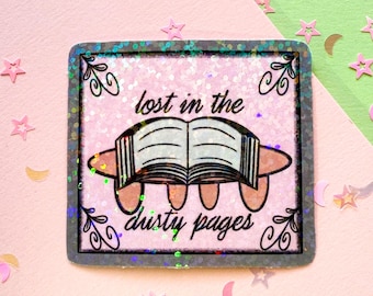 Cowboy Romance Sticker, Kindle Sticker, In The Dusty Pages, Vinyl Bookish Sticker, Cowboy Books Sticker