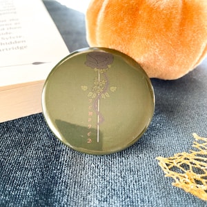 Dark Romance Pinback Button | Tempted Rose | Bookish Button | Dark Romance Book Button | Reader Gift | Bookish Merch | Book Lover Gift