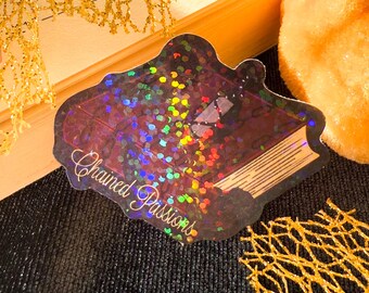 Dark Romance Sticker, Chained Passions, Book Trope Holographic Reader Sticker, Bookish Sticker, Kindle Stickers, Bookish Merch, Reading Gift