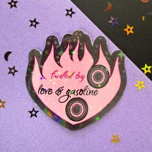 Kindle Sticker, Fueled By Love Heart
