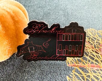 Vampire Sticker, Bats Bookshelf, Dark Romance, B-Grade, Glitter, Reader Sticker, Kindle Sticker, Book Sticker, Bookish Gift, Book Lover Gift