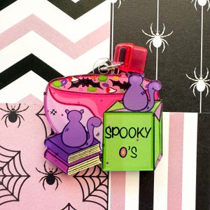 Halloween Charm, Kindle Charm, Spooky Cereal Charm, Bookish Charm, USB-C Dust Plug, Bookish Merch, Halloween Gifts
