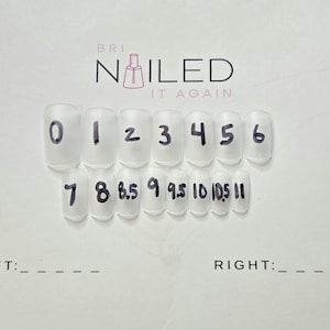 SIZE KIT | luxury | glue on | press on nails | durable | reusable | hand painted | gel | custom | cow | western | glitter | pink | fit