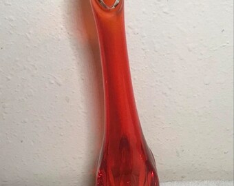 VTG Viking glass swung vase