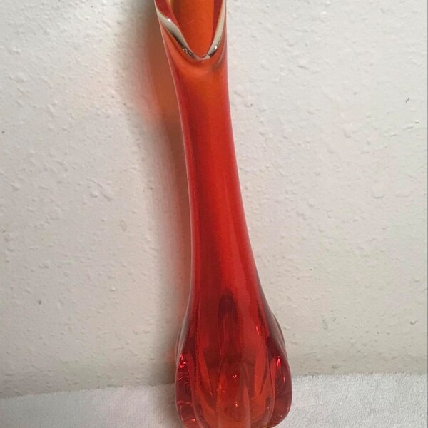 VTG Viking glass swung vase