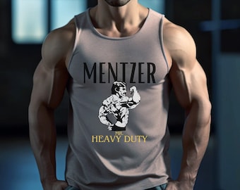 Mike Mentzer Heavy Duty Classic Bodybuilding T-Shirt Tank Top Gym Art Gift 100% Cotton Black White Training Golden Era Olympia Old School