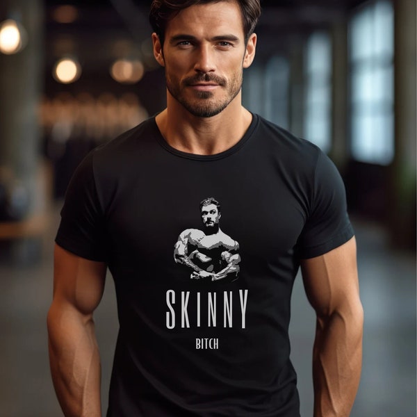 Chris Bumstead Cbum Skinny Bitch Classic Physique Bodybuilding T-Shirt Oversized Gym Cotton Unisex Black Training Olympia Old School Gift
