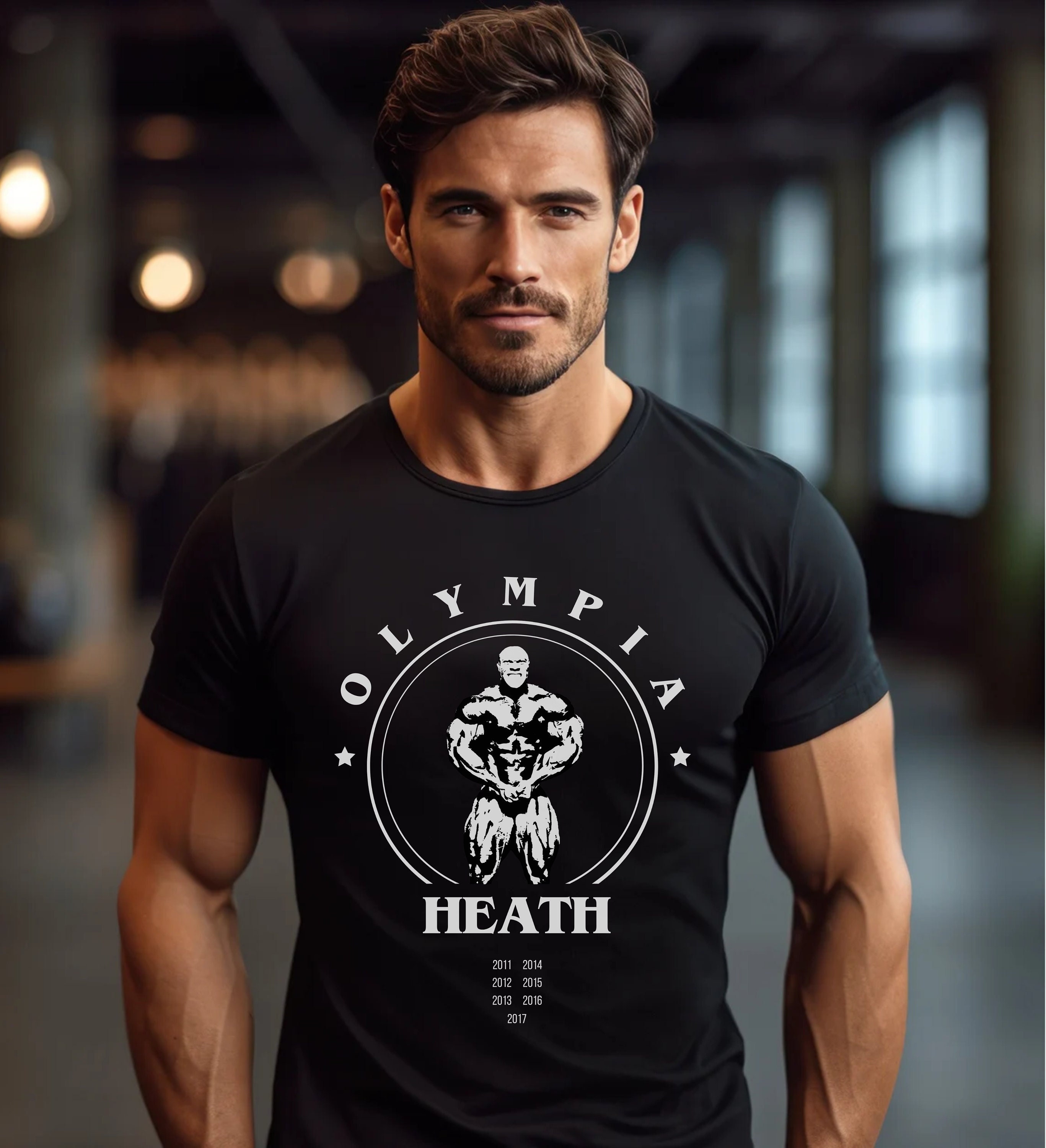 Phil Heath Mr. Olympia Bodybuilding T-shirt Oversized Gym Art Gift 100%  Cotton Black White Grey Training Bodybuilder Golden Era - Etsy Israel
