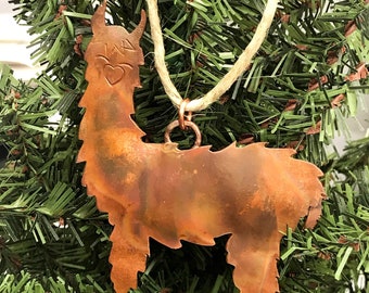 Copper Llama Ornament