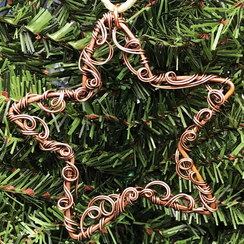 Copper Lacy Star Ornament - Etsy