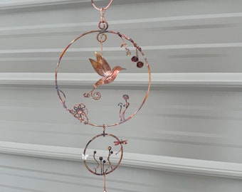 Hummingbird-in-Circle Mobile