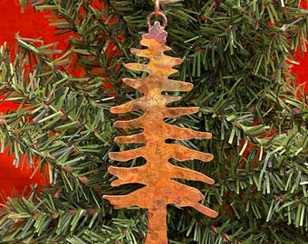 Copper Evergreen-Redwood-Pine Tree Ornament