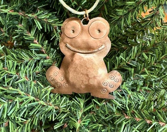 Copper Frog Ornament