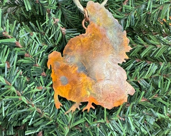 Copper Turkey Ornament