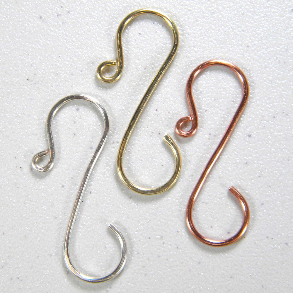 Handmade Mini SILVER Ornament Hooks 20 Gauge Wire Hooks 0.75 