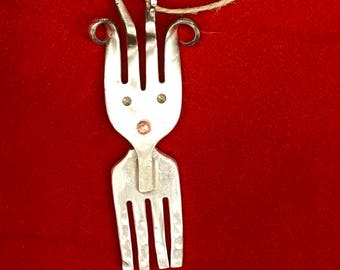 Fork Deer ~ Reindeer Ornament