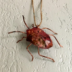 Copper Stink Bug Ornament, Shield Bug image 4