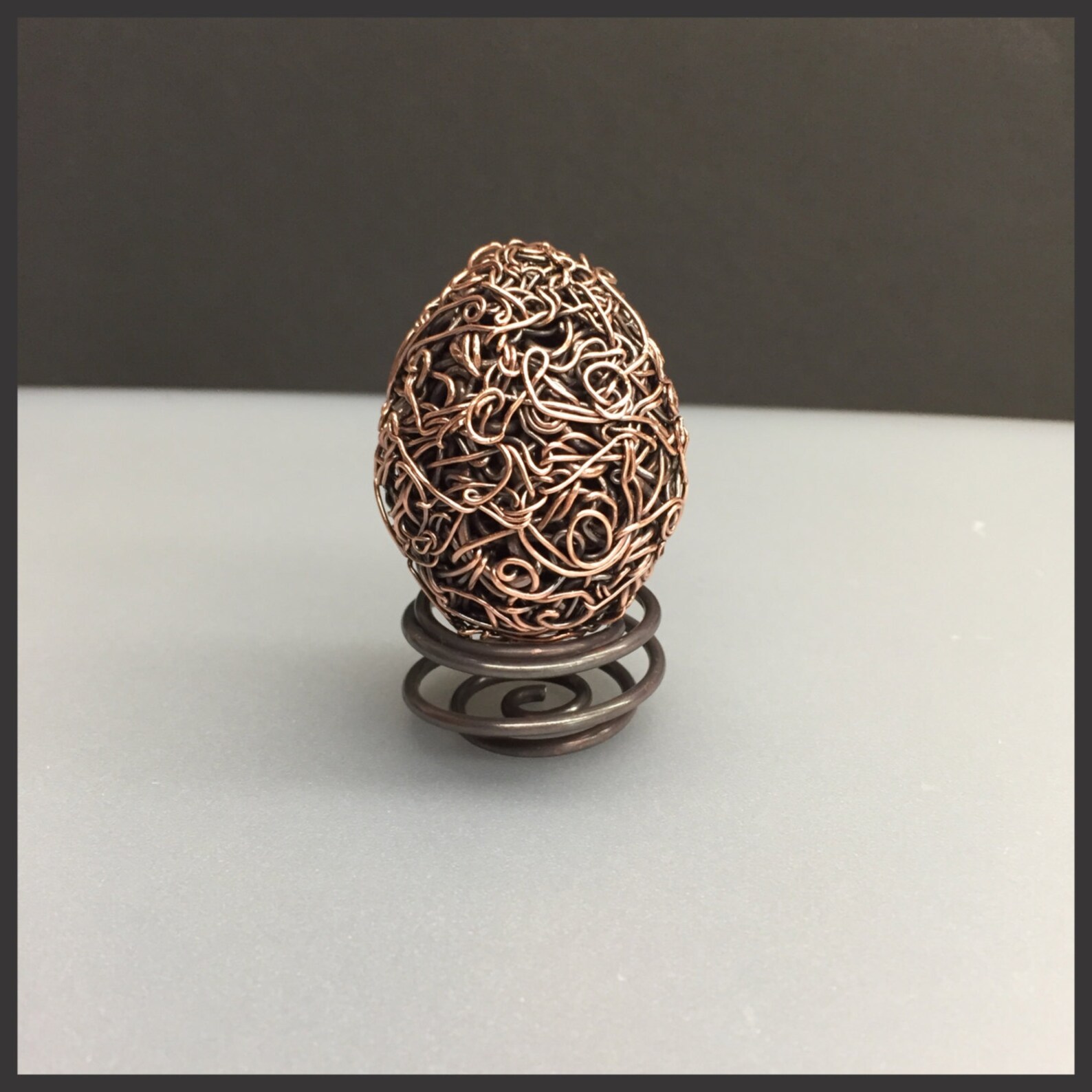 Woven Copper Dragon Egg Collectible Sculpture Etsy