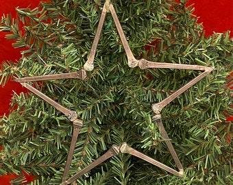 Horseshoe Nail Five-Point Star Ornament or Wall Decoration