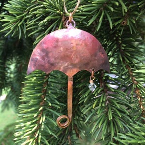 Copper Umbrella Ornament
