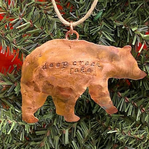 Copper Bear Ornament, Deep Creek Lake or Garrett County MD