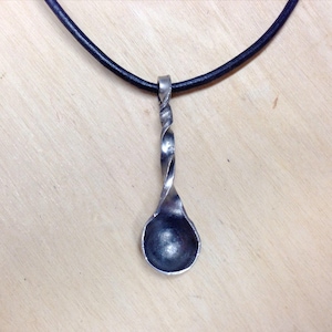 Horse Shoe Nail Spoon Pendant
