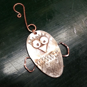 Spoon Owl/Chick Ornament