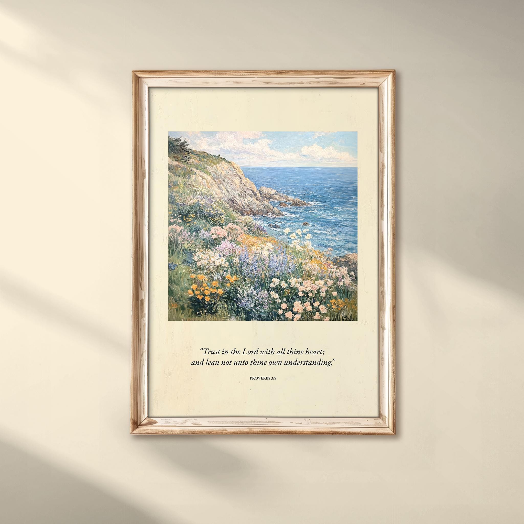 Scriptural Art Christian Scripture Art Prints, Bible Verse Oil Painting Style (digital ...