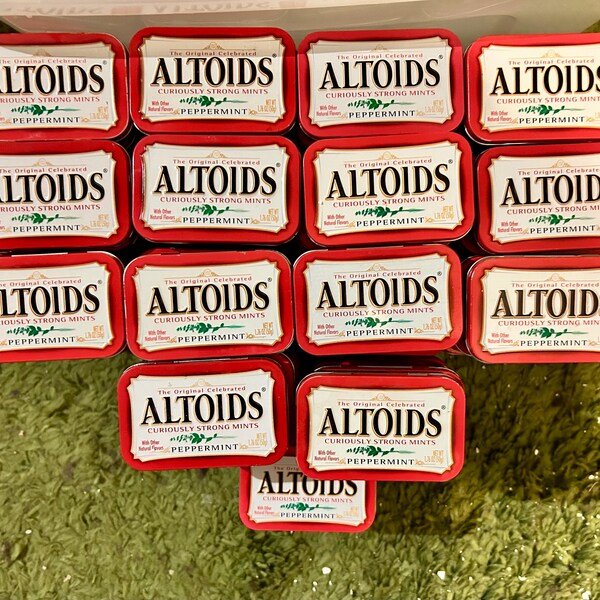 52 Altoids Tins- For crafts, collages, tin working, electronics, anything