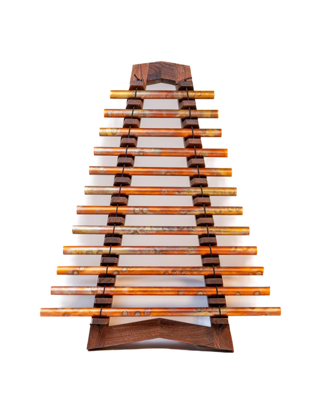 V VIBE Tubalophone – D 440 Hz – Black Walnut & Copper – Handmade ...