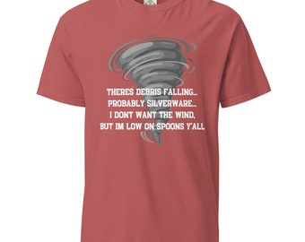 Spoons Falling T-shirt | Tornado Season Humor Tee