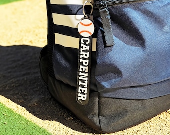 Personalized Baseball Bag Tag: 3D Printed Baseball Keychain