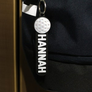 Custom Golf Bag Tag | Personalized Golf Keychain, Unique Golfer Gift for Him