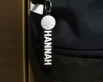 Personalized 3D Printed Golf Bag Tag: Golfer Gift