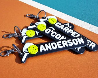 Etichetta personalizzata per borsa da pickleball: portachiavi con nome personalizzato per giocatori e allenatori