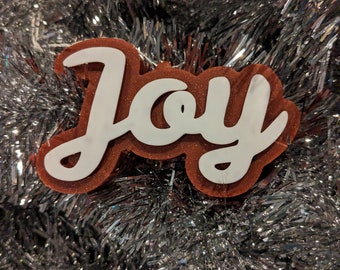 Joy Christmas ornament
