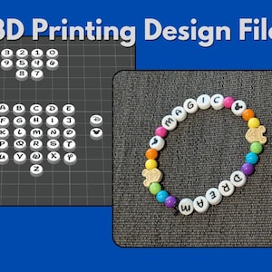 Cuentas para pulsera de la amistad de Waltograph: STL para impresión 3D