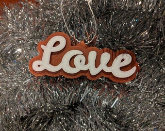 Love Christmas ornament