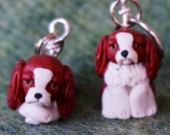 Blenheim Cavalier King Charles Spaniel Stitch Markers (set of 4)