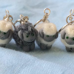 Woolly Sheep Stitch Markers (Flock of 4)